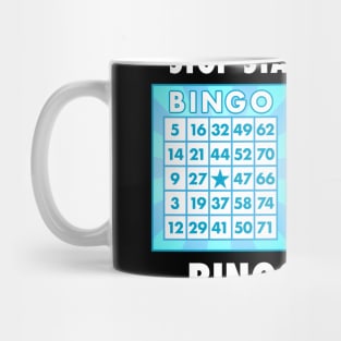 Funny Bingo Queen - Stop Staring At My Bingo Cards design graphic Mug